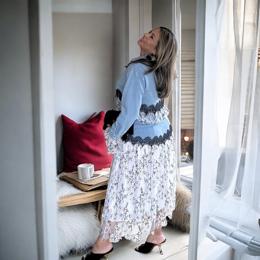 La Cindy set | chaqueta y falda mahón